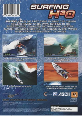 Surfroid - Densetsu no Surfer (Japan) box cover back